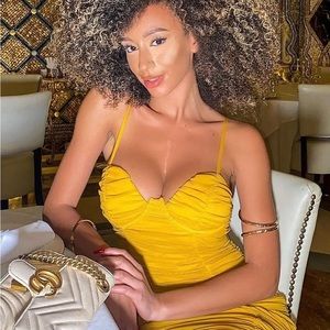 Fashion Nova Plus Need You in My Life Ruched Dre
